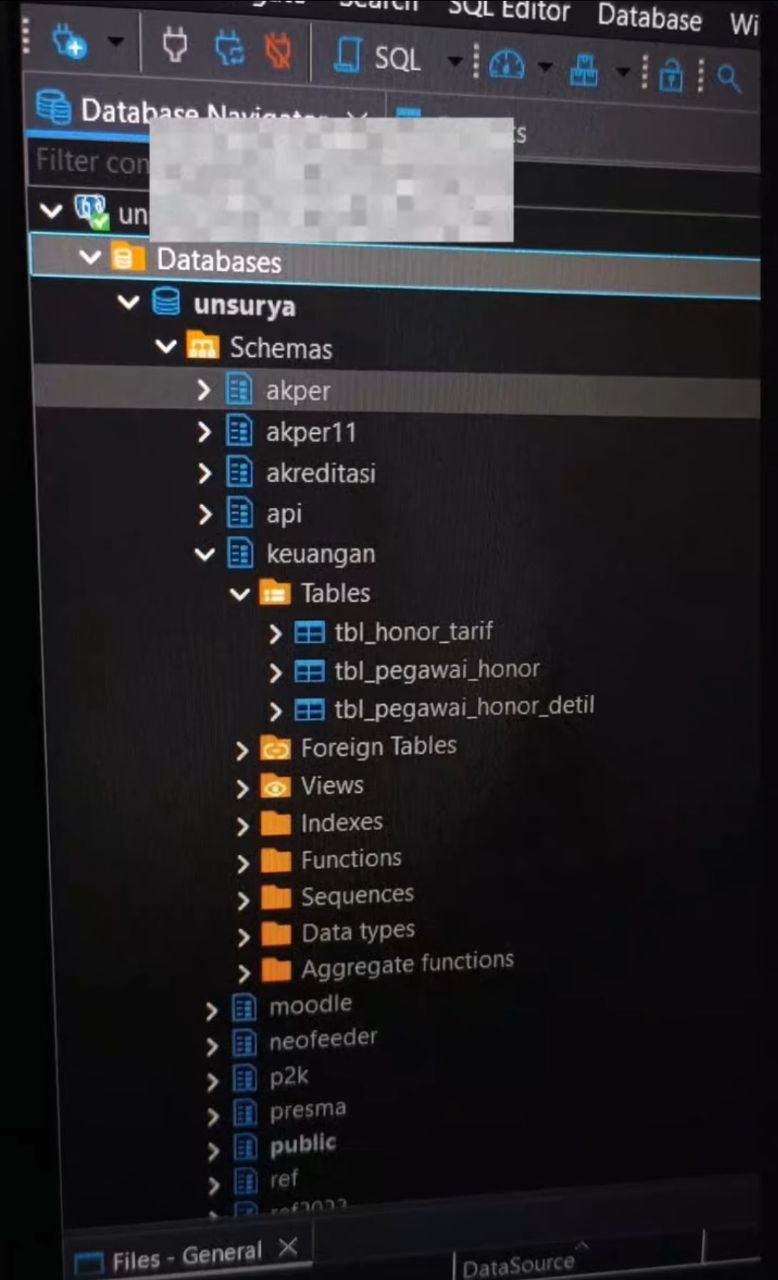 Bukti koneksi database berhasil