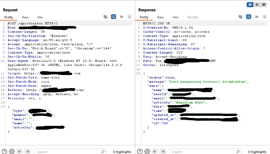 Contoh IDOR vulnerability